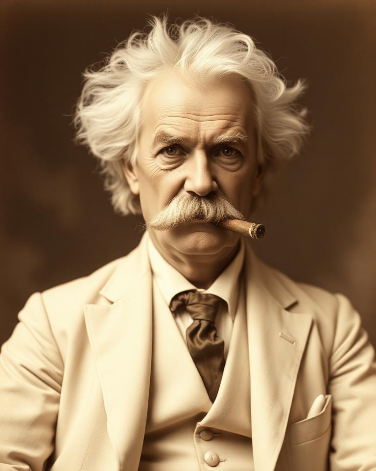 Portrait of Mark Twain