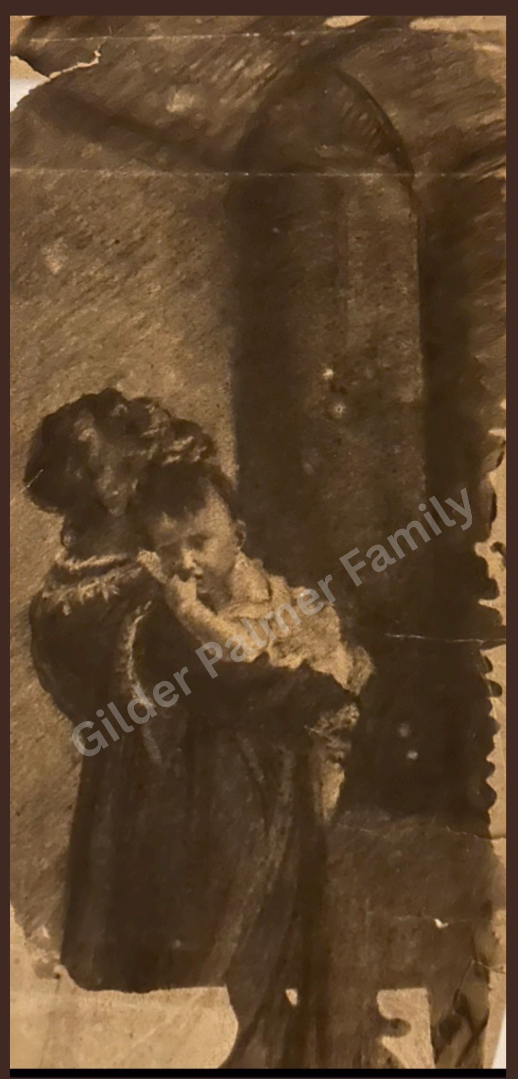 Self Portrait of Helena de Kay Gilder Holding Rodman, Pregnant with Richard Watson Gilder Jr.