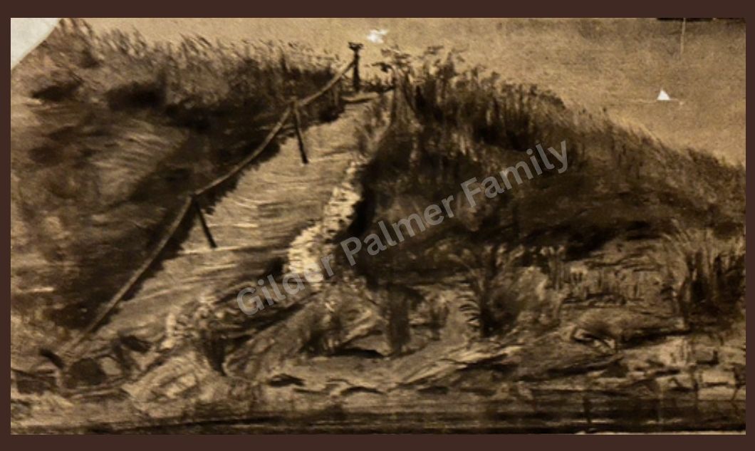 Charcoal Sketch of Coastal New England