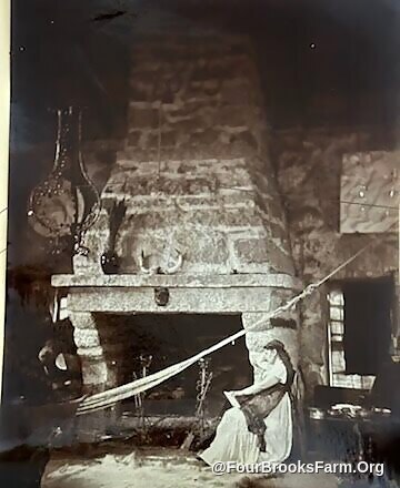 Fireplace at Helena de Kay Gilder and Richard Watson Gilder's old stone studio