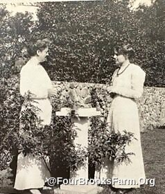 First Lady Frances Folsom Cleveland with Dorothea Gilder at Four Brooks Farm