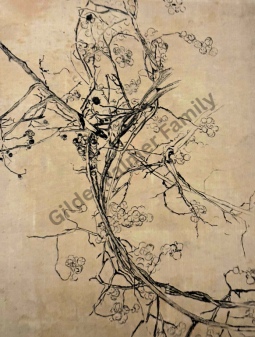 Charcoal Sketch Of Berry Blossoms (A Lewis Comfort Tiffany Glass Study)