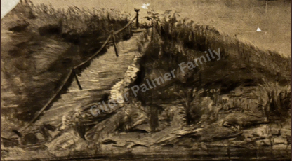 Charcoal Sketch Of Coastal New England