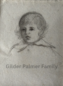 Charcoal Sketch Of George Gilder Sr. As A Young Boy