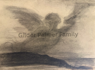 Richard Watson Gilder Jr. An Angel In Heaven Sketch By HDK Gifted To Richard Watson Gilder Sr.